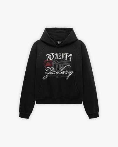 GALLERY HOODIE WASHED BLACK