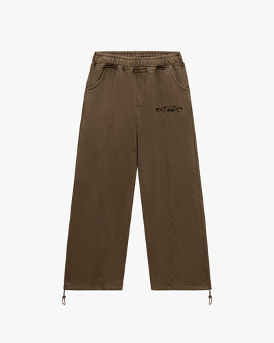 ACID WASHED JOGGER BROWN