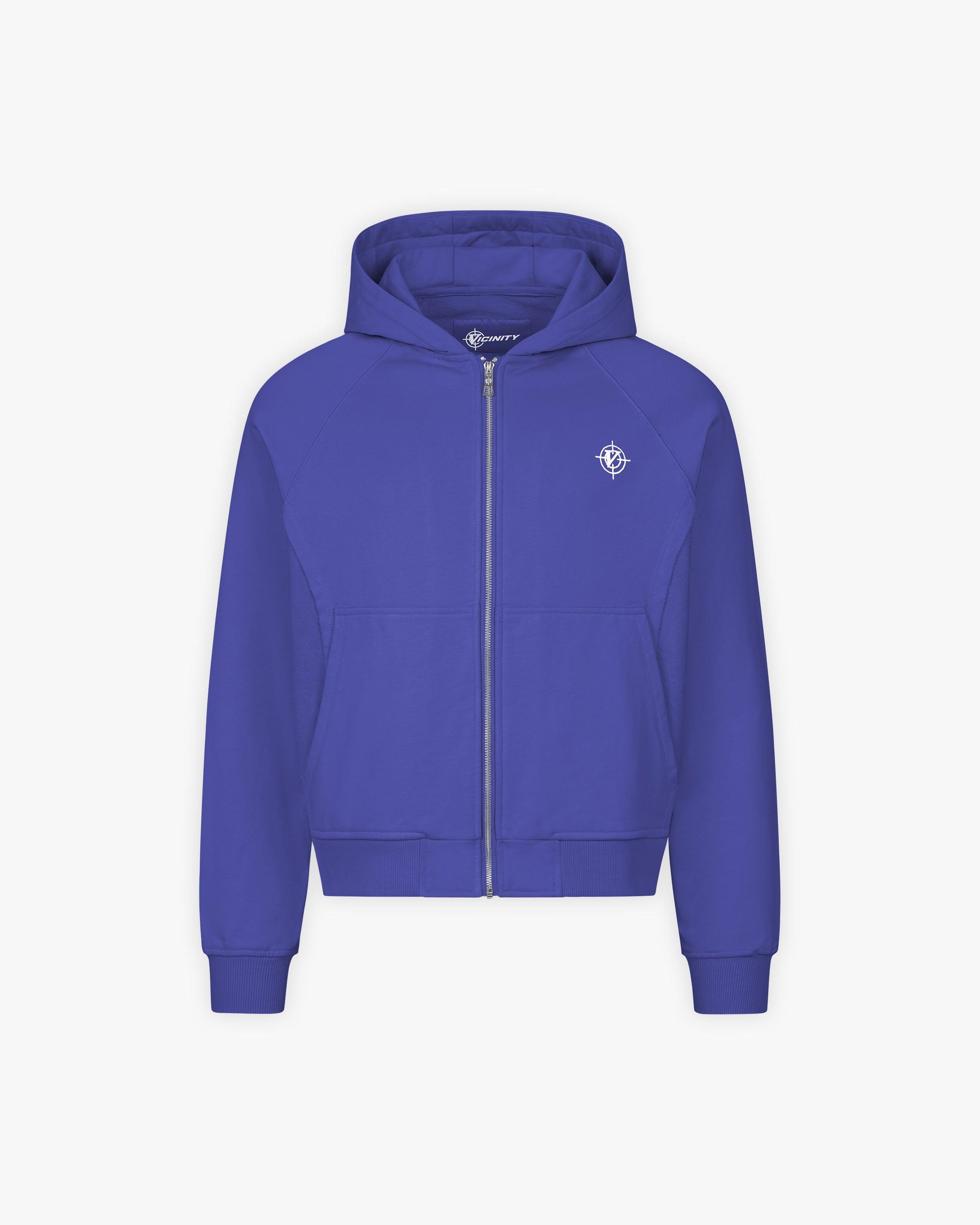 INSIDE OUT ZIP HOODIE OCEAN BLUE – VICINITY