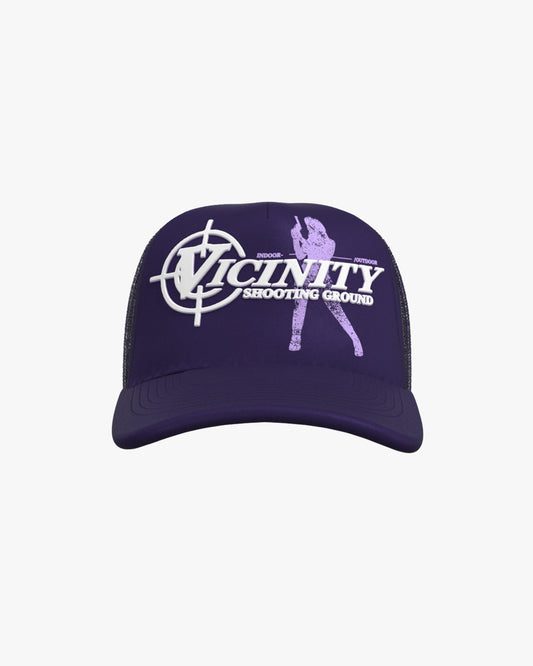 SHOOTING GROUND TRUCKER CAP PURPLE - VICINITY