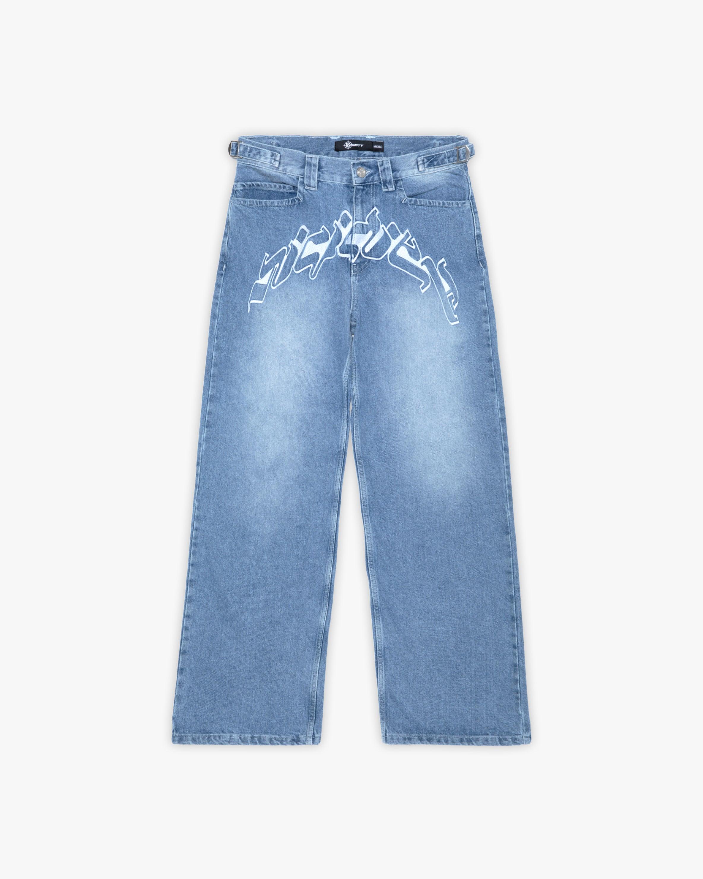OUTLINED MIRAGE DENIM LIGHT BLUE / WHITE – VICINITY