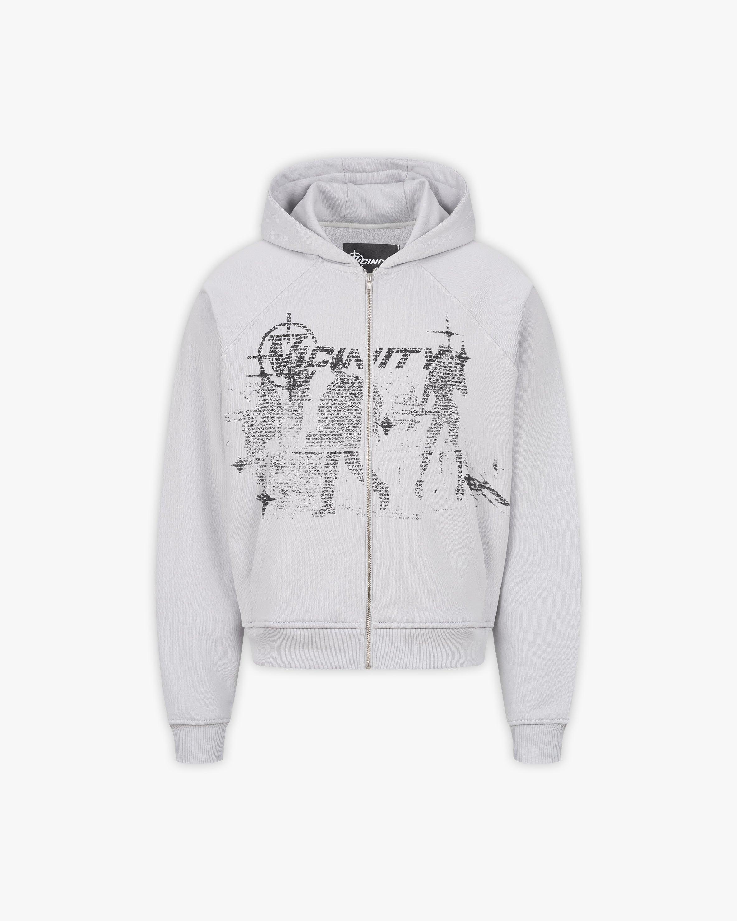 BINARY 2.0 ZIP HOODIE LIGHT GREY VICINITY