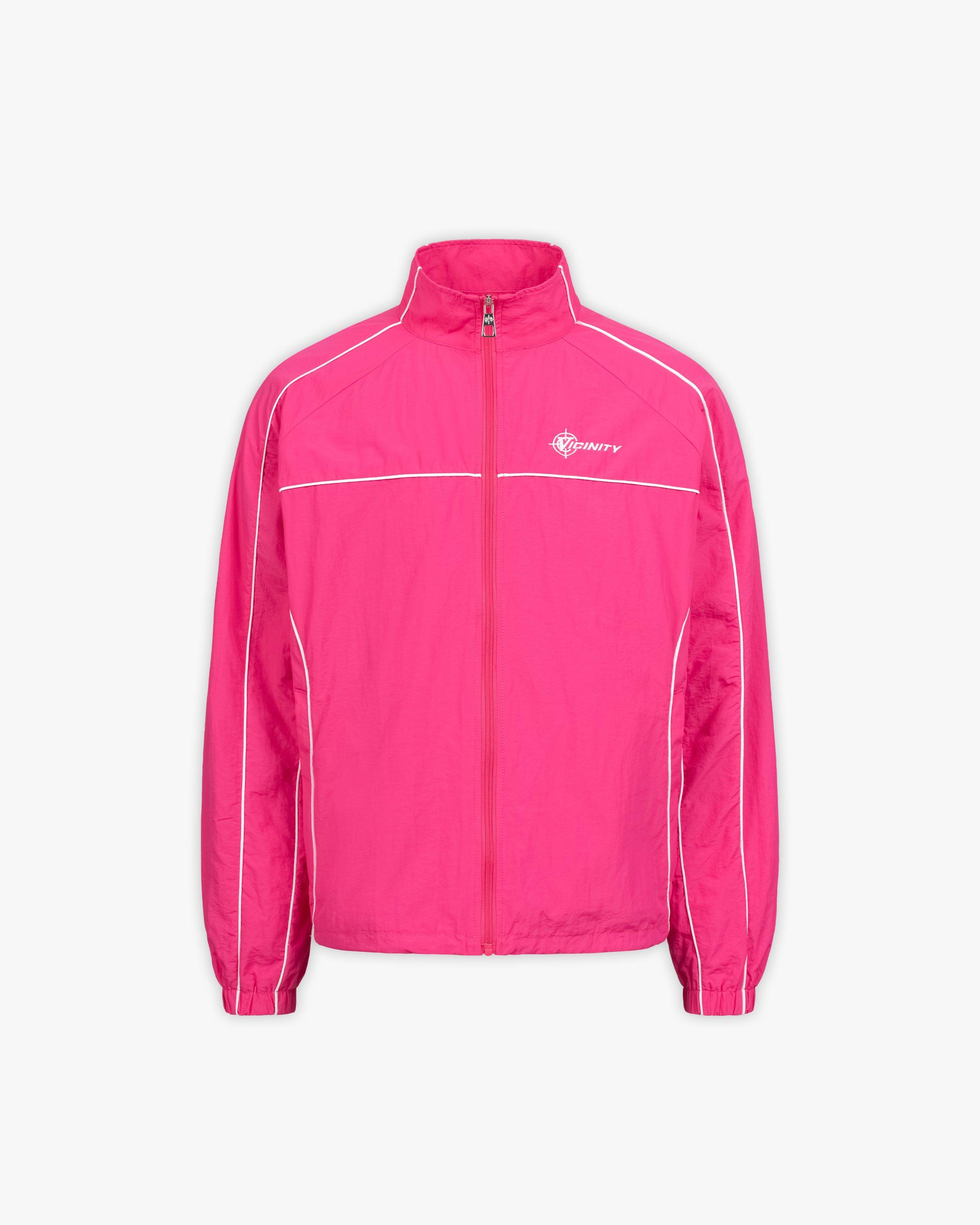 Pink track jacket clearance