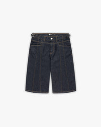 V-LOGO RAW JORTS
