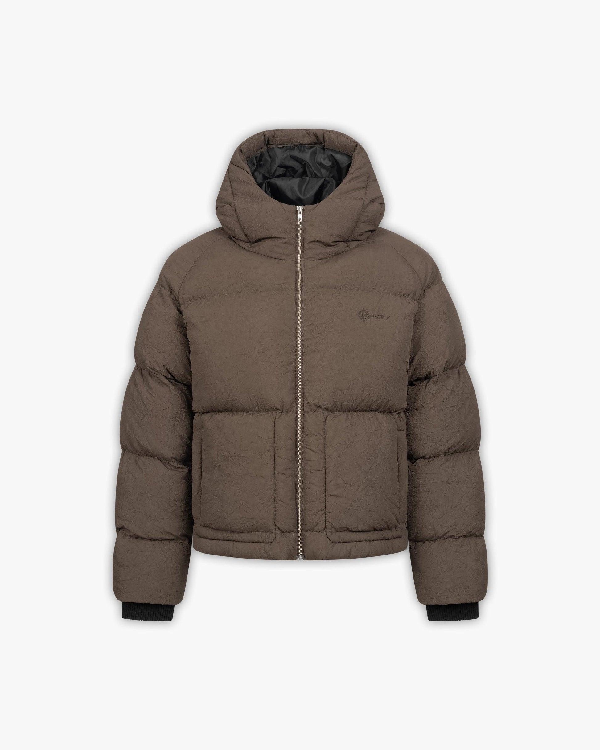 PUFFER JACKET BROWN - VICINITY