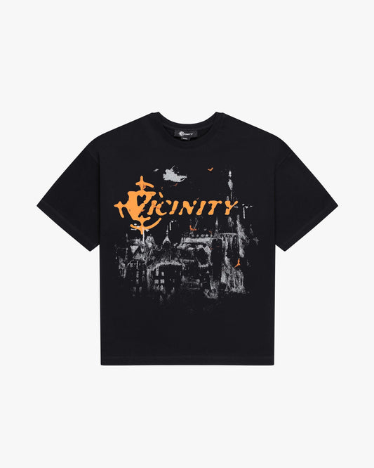 HAUNTED HOUSE TEE BLACK - VICINITY