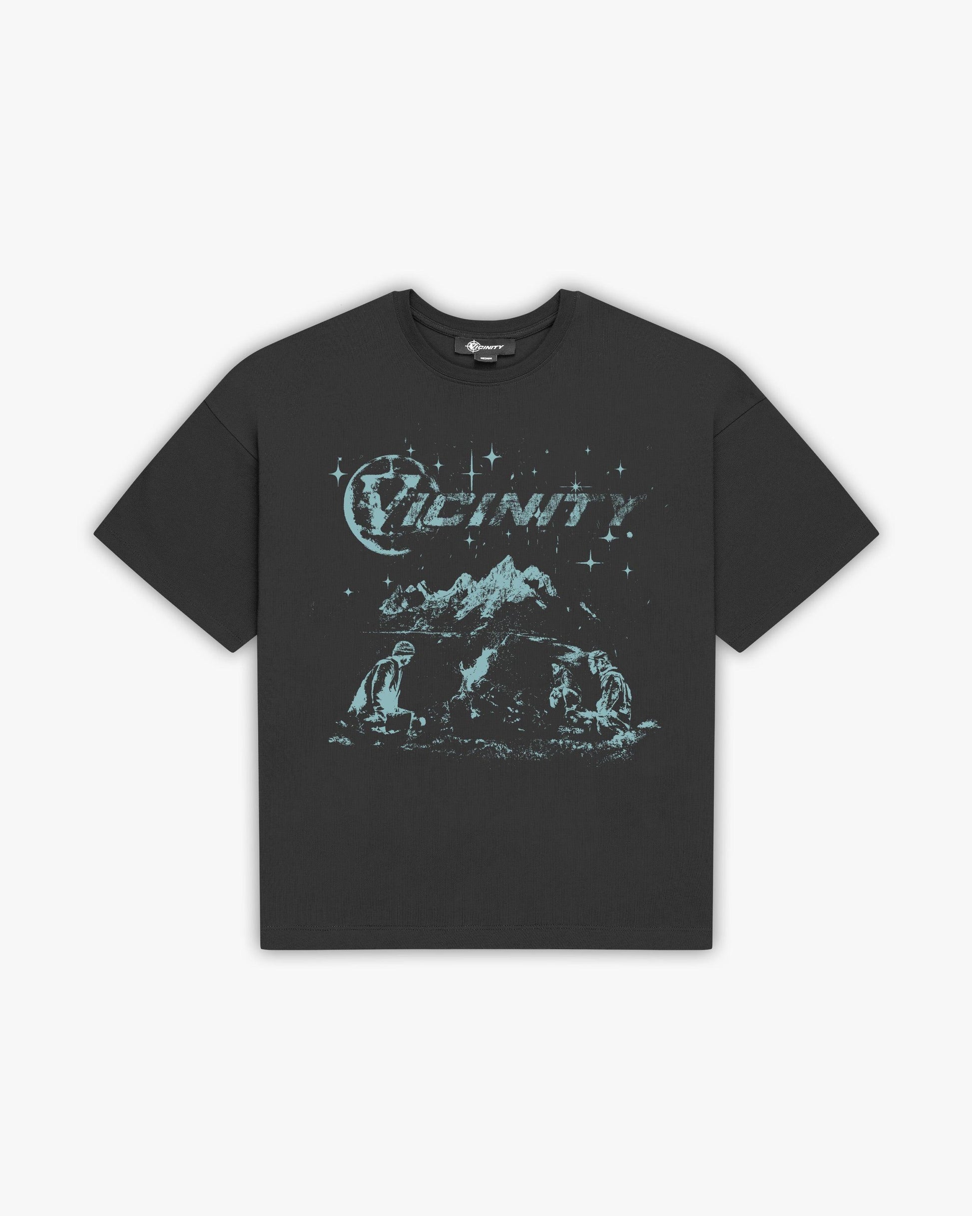 CAMPFIRE TEE DARK GREY - VICINITY