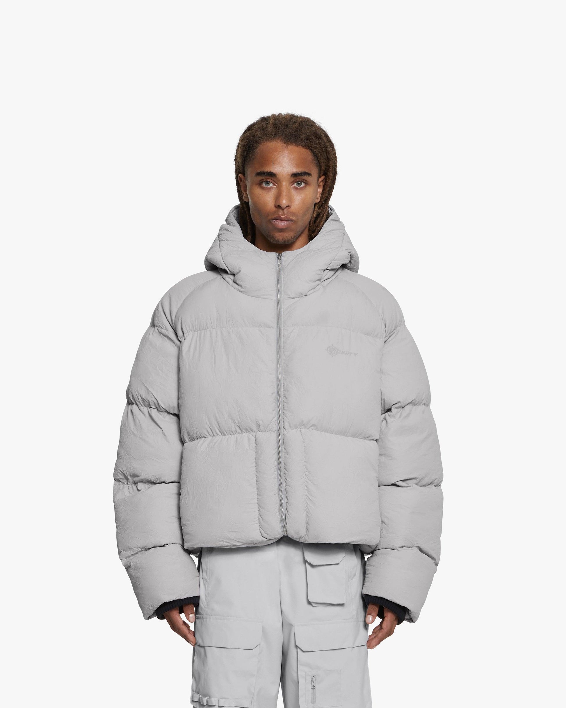 PUFFER JACKET LIGHT GREY - VICINITY