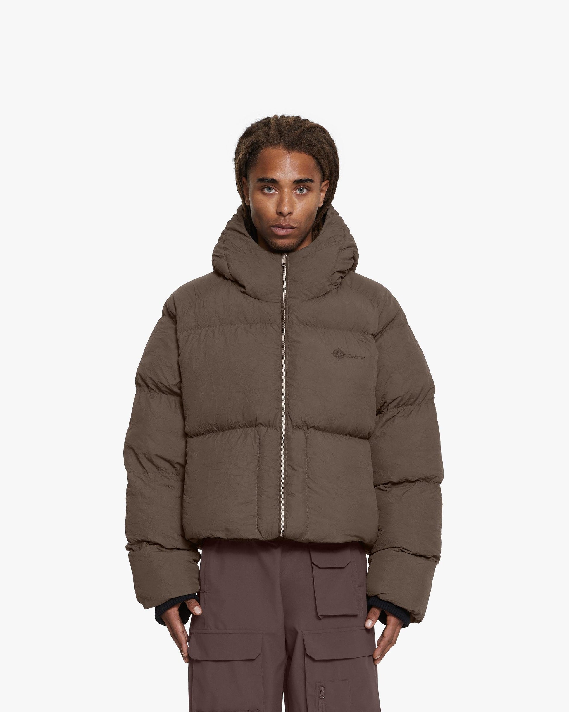 PUFFER JACKET BROWN - VICINITY