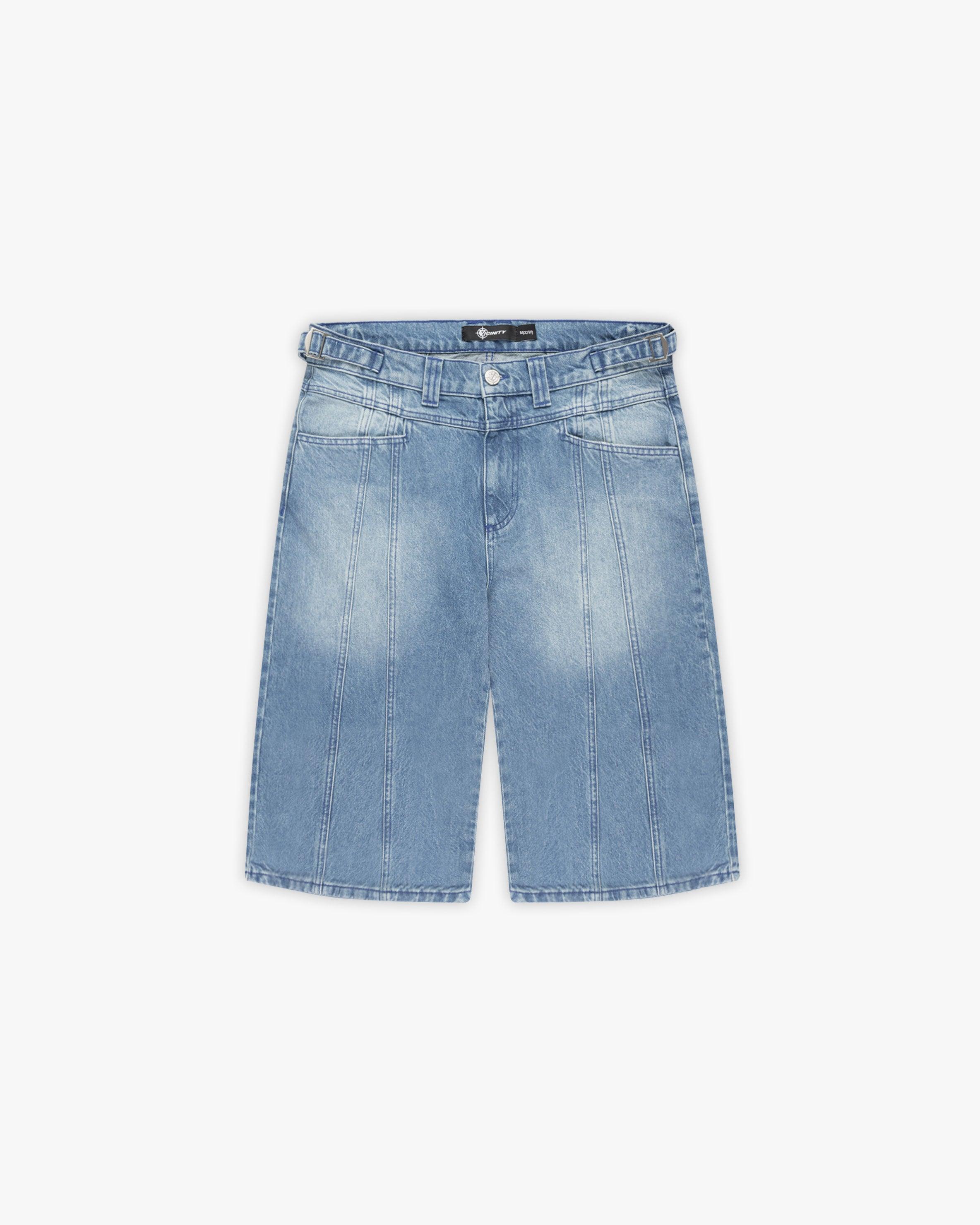 V-LOGO LIGHT BLUE JORTS - VICINITY