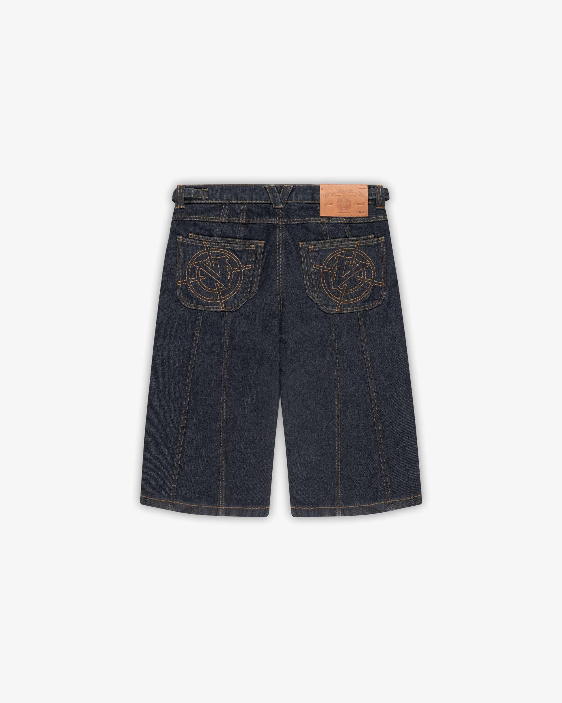 V-LOGO RAW JORTS - VICINITY
