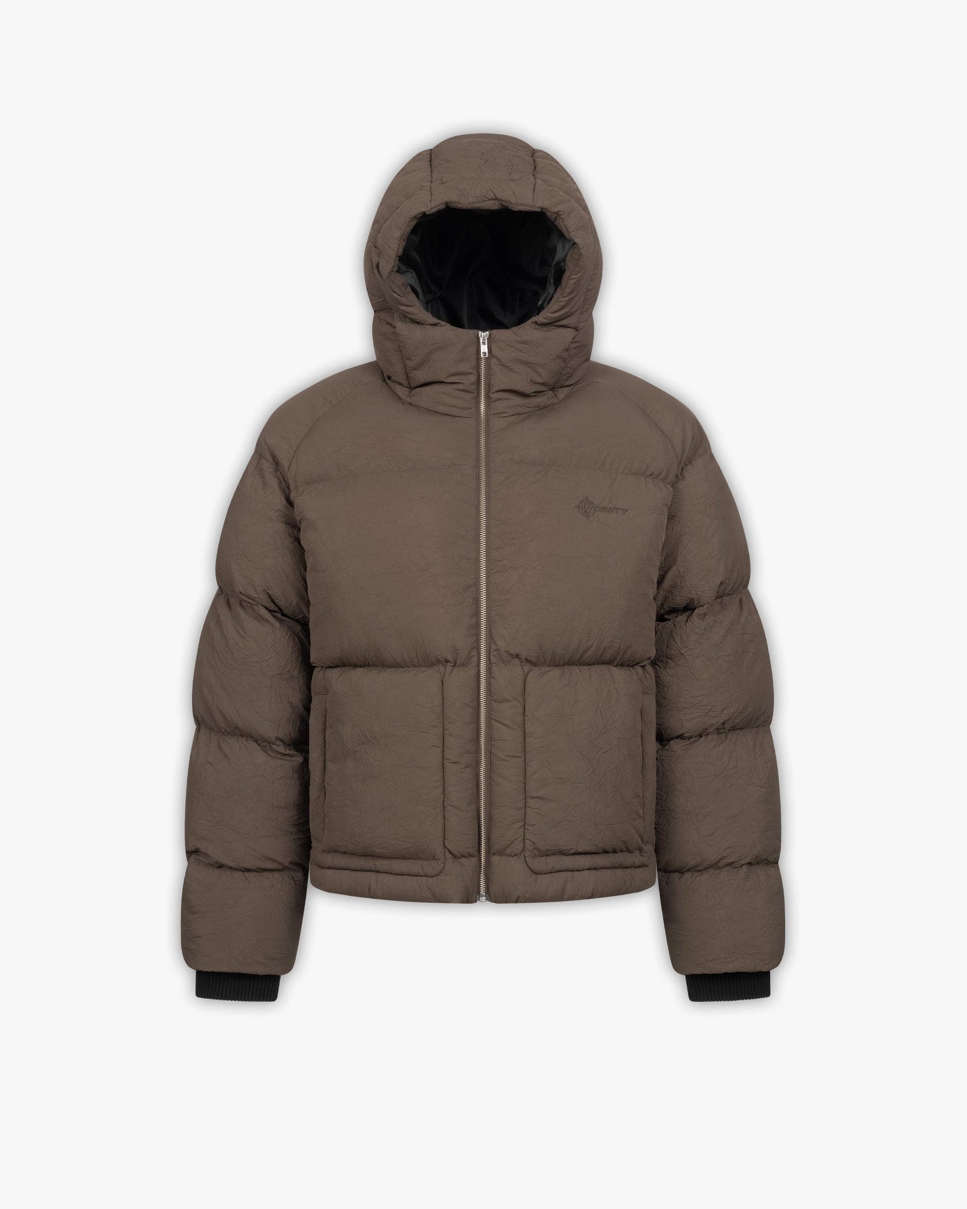 PUFFER JACKET BROWN - VICINITY