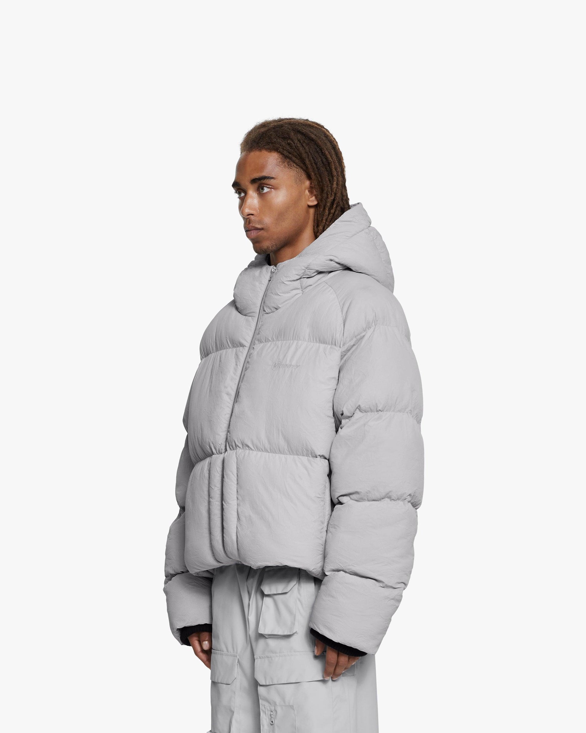 PUFFER JACKET LIGHT GREY - VICINITY