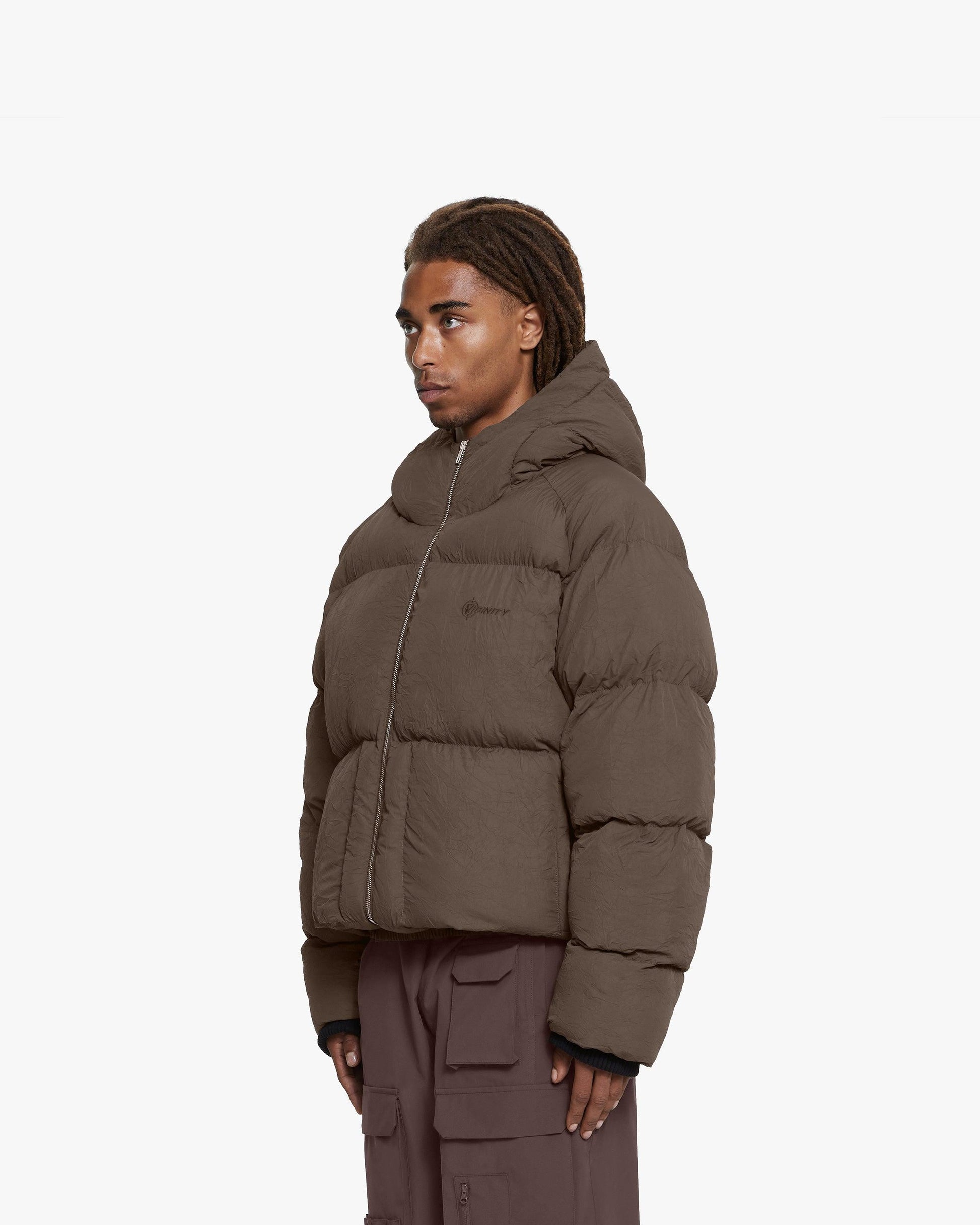 PUFFER JACKET BROWN - VICINITY