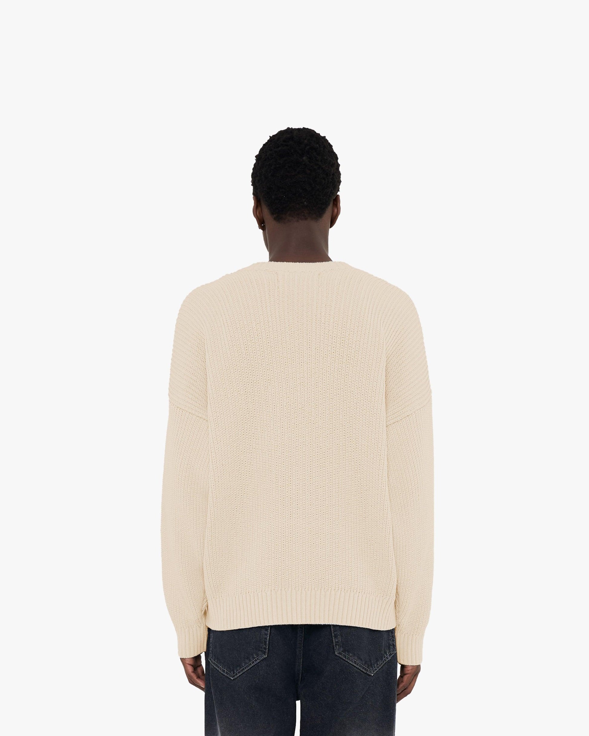 V-LOGO KNITWEAR BEIGE - VICINITY