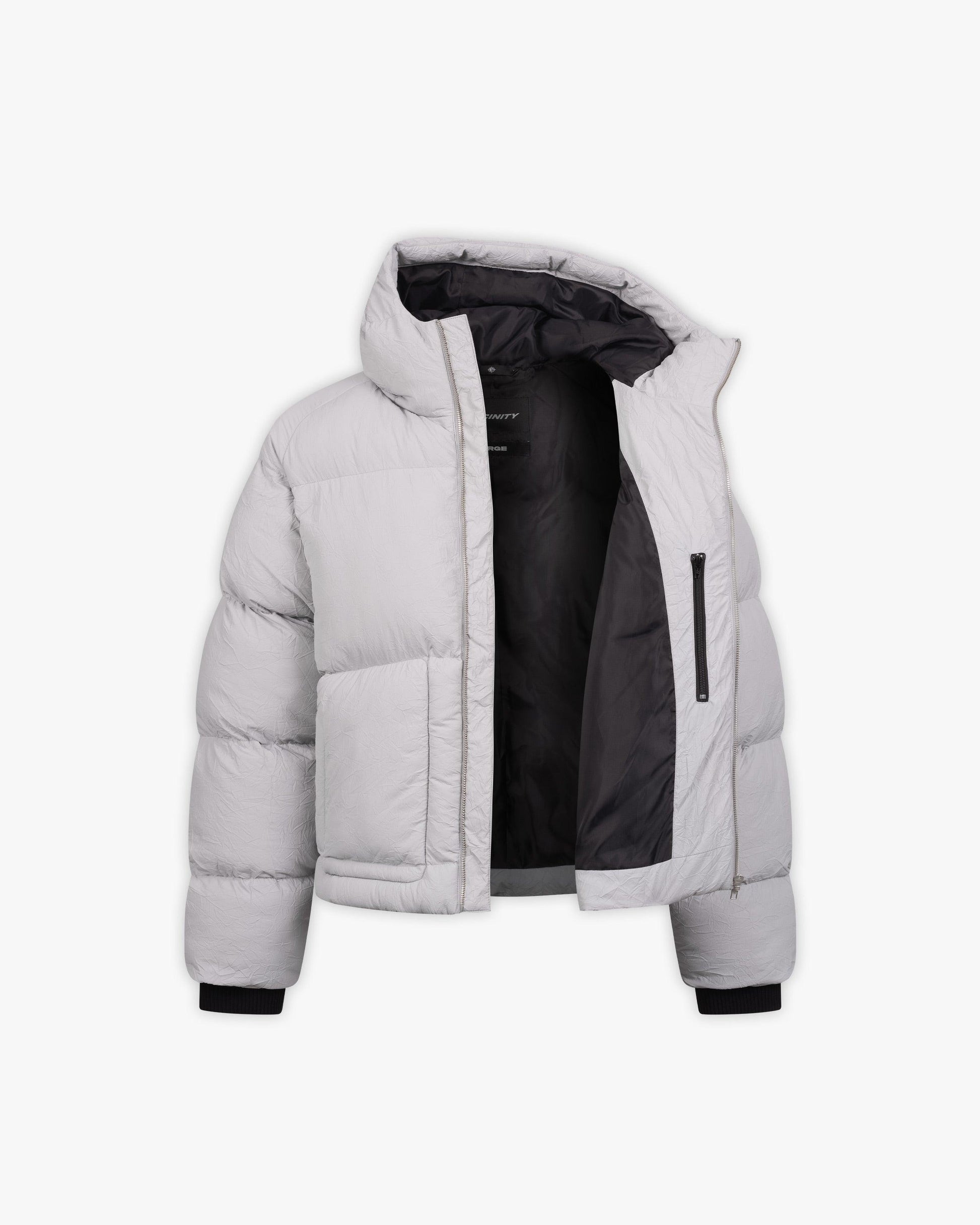 PUFFER JACKET LIGHT GREY - VICINITY