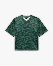 MESH JERSEY DOTTED CAMO GREEN