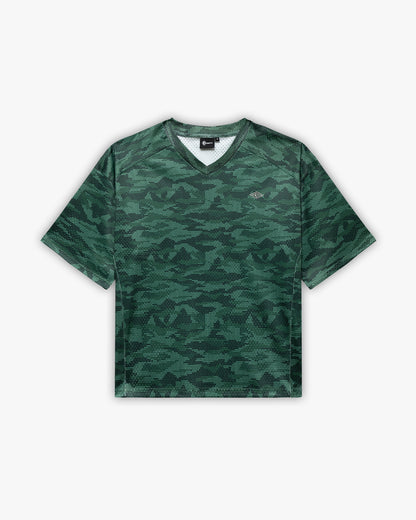 MESH JERSEY DOTTED CAMO GREEN
