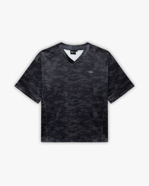 MESH JERSEY DOTTED CAMO BLACK