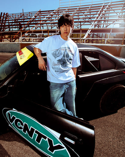 RACING GIRL TEE WHITE