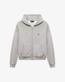 SOFTS ZIP-HOODIE GREY MELANGE