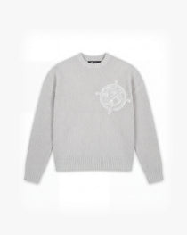 V-LOGO KNITWEAR LIGHT GREY