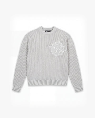 V-LOGO KNITWEAR LIGHT GREY