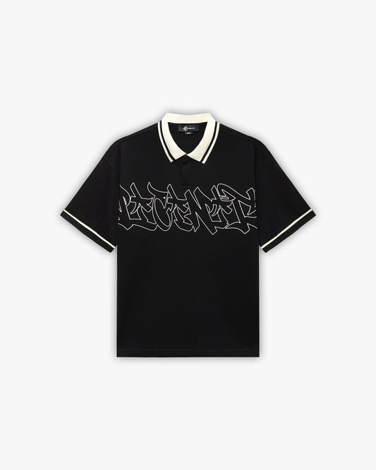 GRAFFITI POLO BLACK