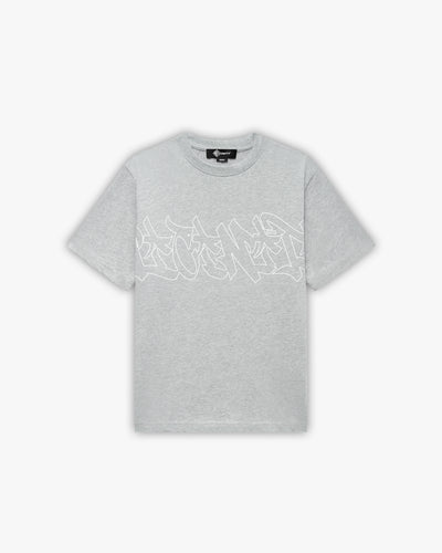 GRAFFITI TEE GREY MELANGE