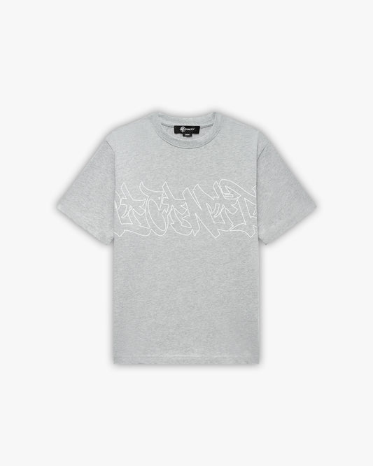 GRAFFITI TEE GREY MELANGE