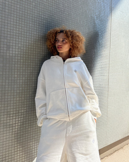 SOFTS ZIP-HOODIE WHITE