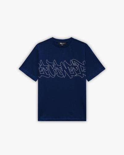 GRAFFITI TEE BLUE