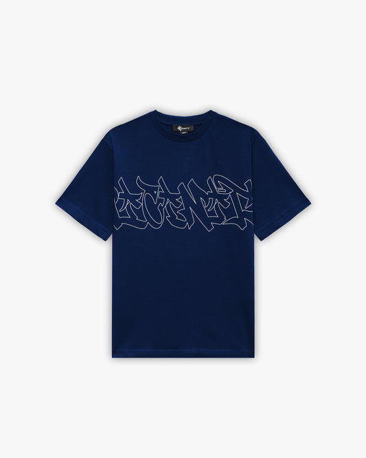 GRAFFITI TEE BLUE