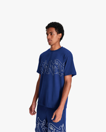 GRAFFITI TEE BLUE