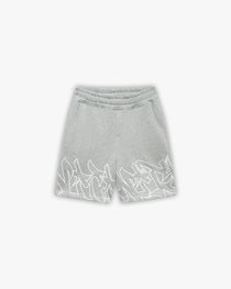 GRAFFITI SHORTS GREY MELANGE