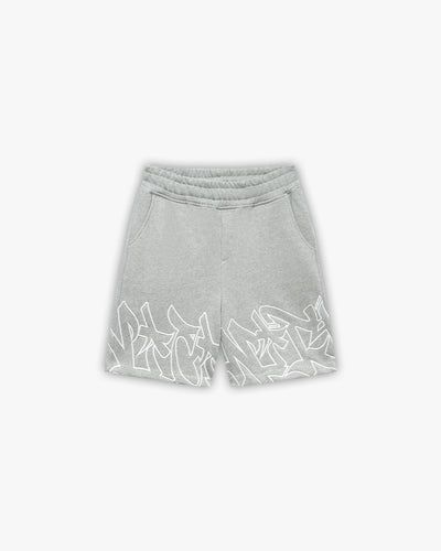 GRAFFITI SHORTS GREY MELANGE