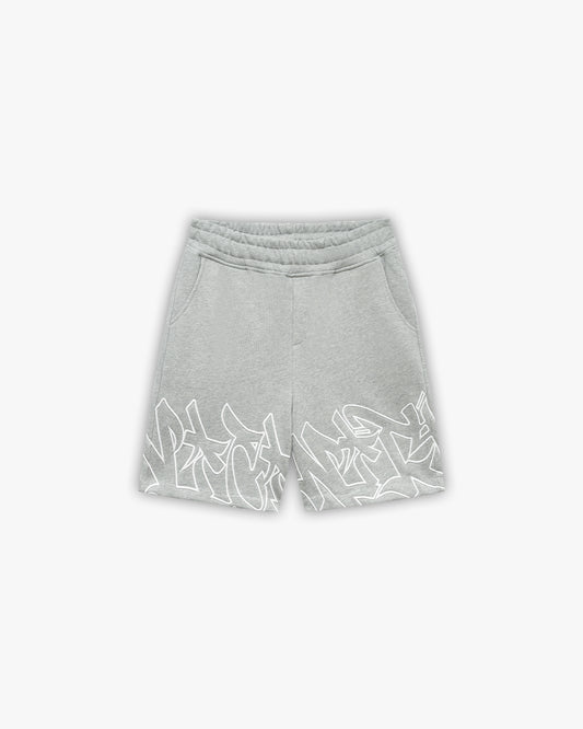 GRAFFITI SHORTS GREY MELANGE
