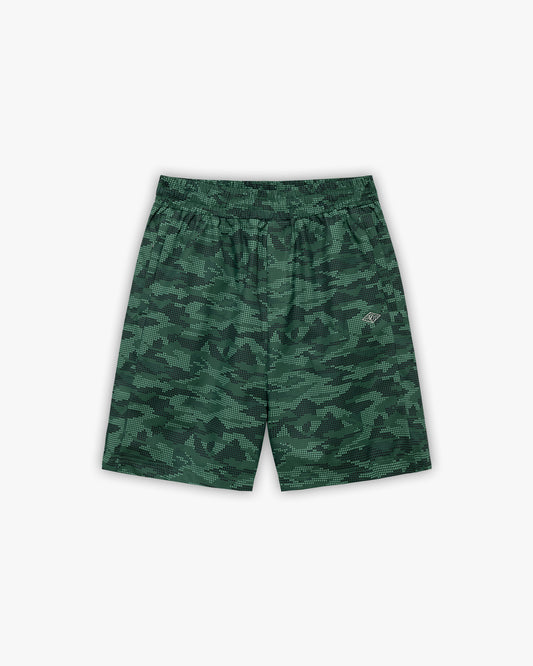 TRACK SHORTS DOTTED CAMO GREEN