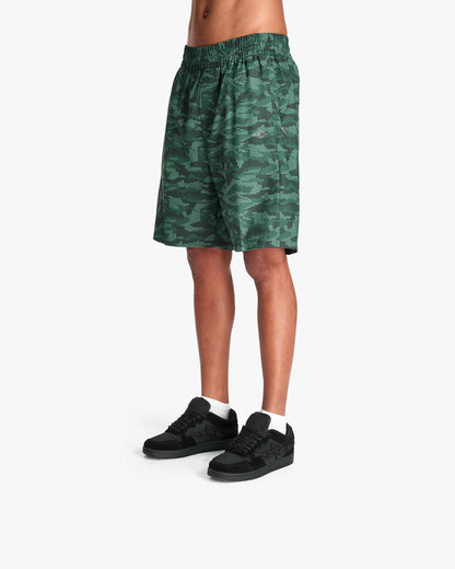 TRACK SHORTS DOTTED CAMO GREEN