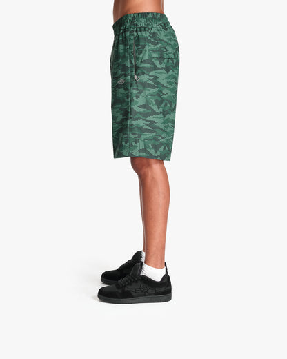 TRACK SHORTS DOTTED CAMO GREEN