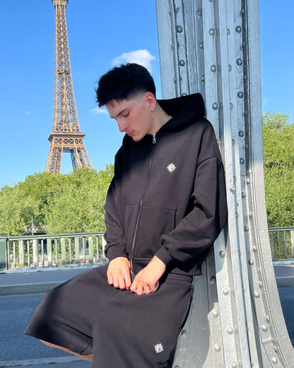 SOFTS ZIP-HOODIE BLACK