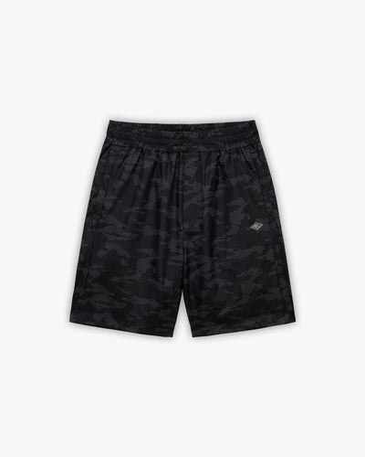 TRACK SHORTS DOTTED CAMO BLACK
