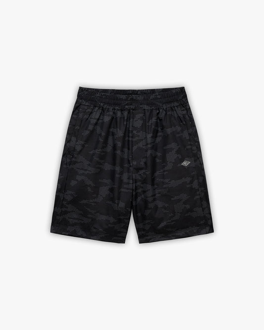 TRACK SHORTS DOTTED CAMO BLACK