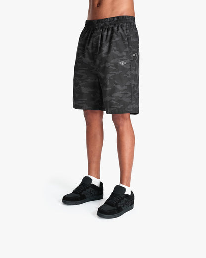 TRACK SHORTS DOTTED CAMO BLACK