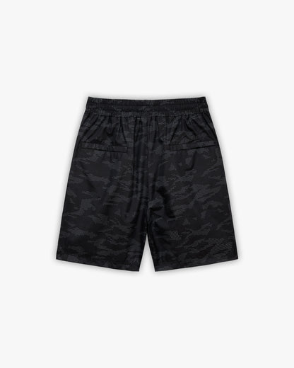 TRACK SHORTS DOTTED CAMO BLACK