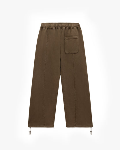ACID WASHED JOGGER BROWN