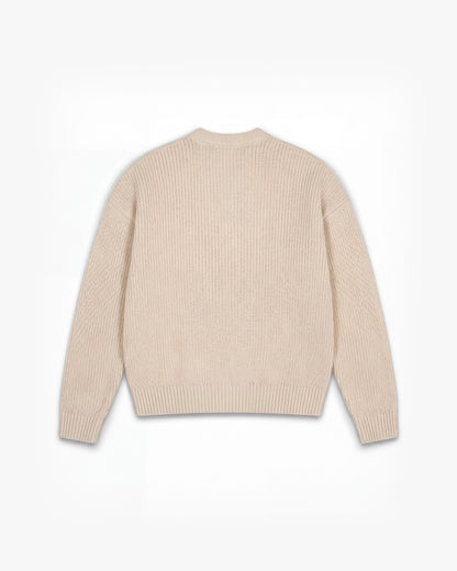 V-LOGO KNITWEAR BEIGE