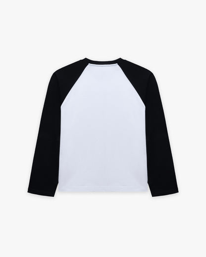 BLONDE AMBITIONS LONGSLEEVE WHITE/BLACK