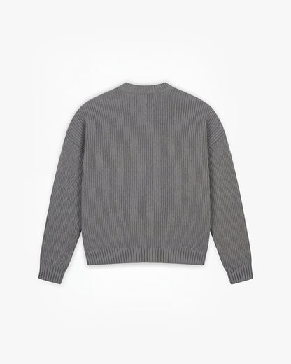 V-LOGO KNITWEAR DARK GREY