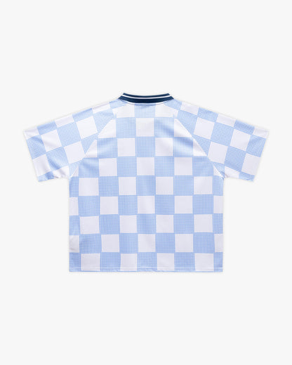 CARO CHECKER JERSEY BLUE/WHITE